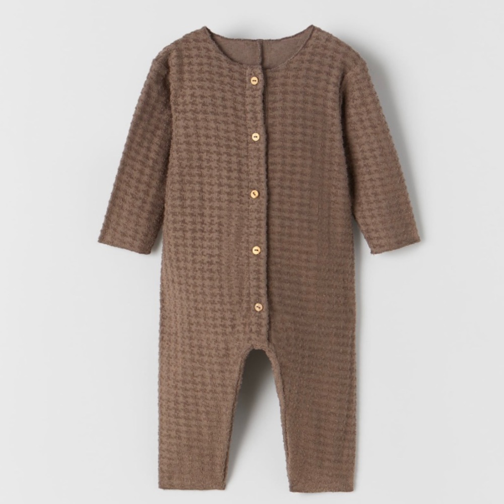 Zara | Terrycloth Fabric Plush Jumpsuit